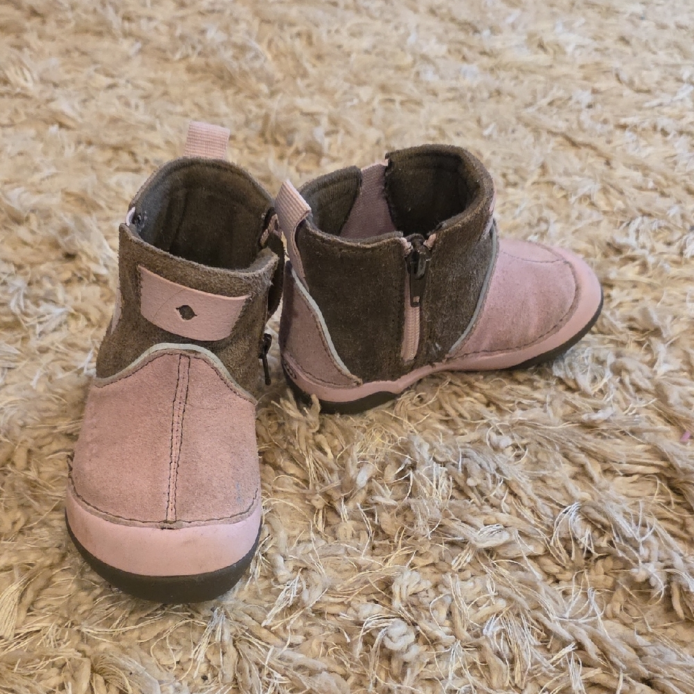 Crocs Pink and Brown Kids Boots